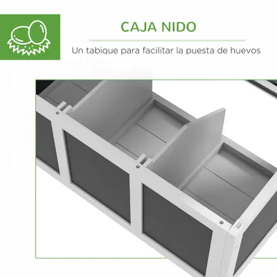 PawHut Gallinero 147x93.5x89.5 cm Gris Oscuro PawHut Gallinero 147x93.5x89.5 cm Gris Oscuro