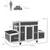 PawHut Gallinero 147x93.5x89.5 cm Gris Oscuro PawHut Gallinero 147x93.5x89.5 cm Gris Oscuro