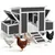 PawHut Gallinero 147x93.5x89.5 cm Gris Oscuro PawHut Gallinero 147x93.5x89.5 cm Gris Oscuro