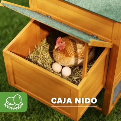 PawHut Gallinero de Madera