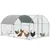 PawHut Gallinero de Exterior 280x380x197 cm Plata PawHut Gallinero de Exterior 280x380x197 cm Plata