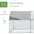 PawHut Gallinero de Exterior 280x380x197 cm Plata PawHut Gallinero de Exterior 280x380x197 cm Plata