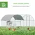 PawHut Gallinero de Exterior 280x380x197 cm Plata PawHut Gallinero de Exterior 280x380x197 cm Plata