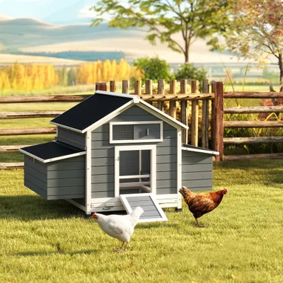 PawHut Gallinero de Madera