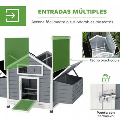 PawHut Gallinero de Madera PawHut Gallinero de Madera