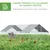 PawHut Gallinero de Exterior 300x800x200 cm Plata PawHut Gallinero de Exterior 300x800x200 cm Plata