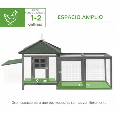 PawHut Gallinero de Madera PawHut Gallinero de Madera