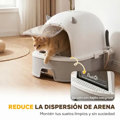 PawHut Arenero para Gato 52x42x39 cm Gris PawHut Arenero para Gato 52x42x39 cm Gris