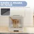 PawHut Arenero para Gato 48x38x38.5 cm Gris