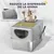 PawHut Arenero para Gato 60x39.6x40.1 cm Plata PawHut Arenero para Gato 60x39.6x40.1 cm Plata
