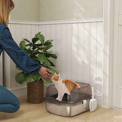 PawHut Arenero para Gatos