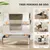 PawHut Arenero para Gato 60.2x40.2x44.5 cm Gris Claro