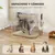 PawHut Arenero para Gato 60.2x40.2x44.5 cm Gris Claro