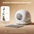 PawHut Arenero Gatos Autolimpiable 58.1x47.5x53 cm Blanco