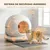 PawHut Arenero Gatos Autolimpiable 58.1x47.5x53 cm Blanco