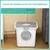 PawHut Arenero para Gato 44x55x39 cm Blanco y Gris