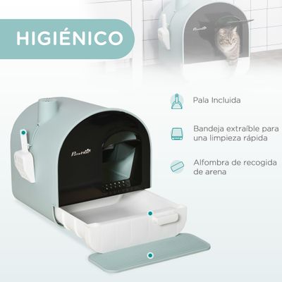 PawHut Arenero para Gato 43x44x47 cm Verde