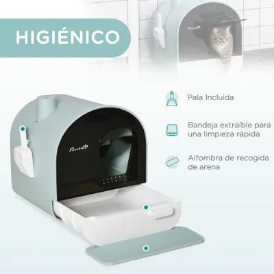 PawHut Arenero para Gato 43x44x47 cm Verde