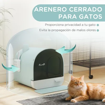 PawHut Arenero para Gato 43x44x47 cm Verde PawHut Arenero para Gato 43x44x47 cm Verde