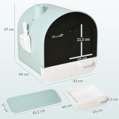 PawHut Arenero para Gato 43x44x47 cm Verde