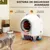 PawHut Arenero Gatos Autolimpiable 55.5x51x60 cm Blanco PawHut Arenero Gatos Autolimpiable 55.5x51x60 cm Blanco