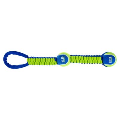 Zeus K9 Zugschlaufe mit 2 Tennisbällen