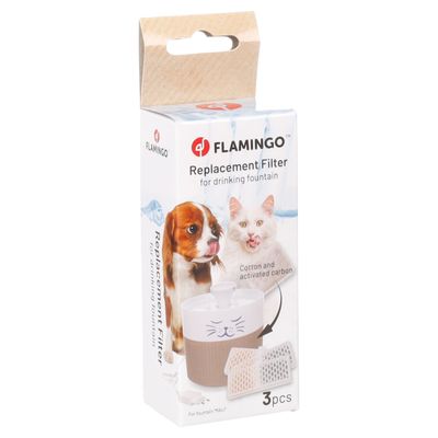 Flamingo Filter Wasserautomat Mali weiß für Katzen