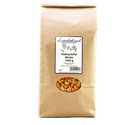 Lunderland Süßkartoffel-Würfel 1400 g für Hunde Lunderland Süßkartoffel-Würfel 1400 g für Hunde