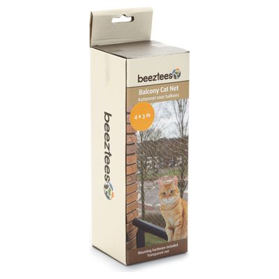 Beeztees Katzennetz für Balkon transparent