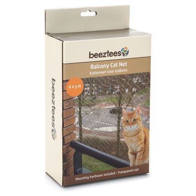 Beeztees Katzennetz für Balkon transparent