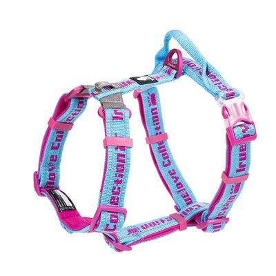 TrueLove Escape Geschirr mit Neopren unterlegt blau/pink
