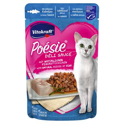 Vitakraft Poésie® DÉLI SAUCE + Kabeljau 85 g