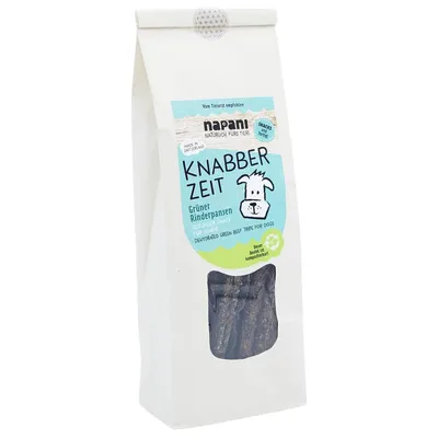 napani Knabber Zeit Rinderpansen grün, getrocknet, 200 g napani Knabber Zeit Rinderpansen grün, getrocknet, 200 g