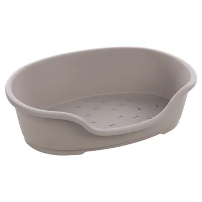 Flamingo Katzenkorb Tuck oval aus Kunststoff grau Flamingo Katzenkorb Tuck oval aus Kunststoff grau