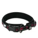 TrueLove Nylon Halsband mit Neopren unterlegt schwarz/rot
