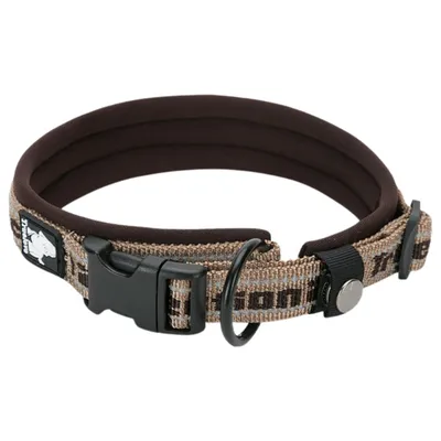 TrueLove Nylon Halsband mit Neopren unterlegt braun TrueLove Nylon Halsband mit Neopren unterlegt braun