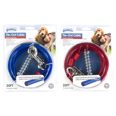 Pawise Hundeleine Tie Out Heavy Duty Cable