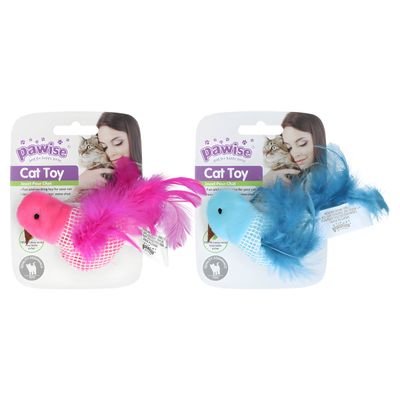 Pawise Katzenspielzeug Vogel mit Katzenminze