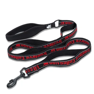 TrueLove Nylon Leine mit Neopren unterlegtem Griff schwarz/rot TrueLove Nylon Leine mit Neopren unterlegtem Griff schwarz/rot