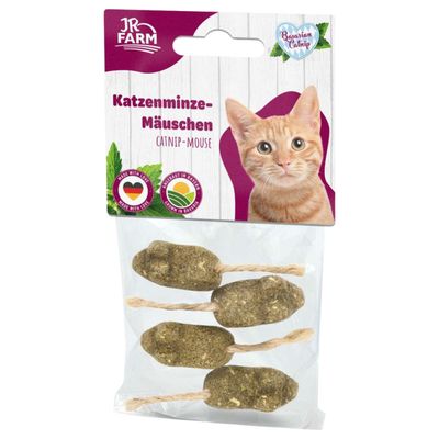 JR Farm Cat Bavarian Catnip Katzenminze-Mäuschen - 4 Stück