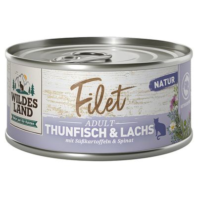 Wildes Land Filet Thunfisch & Lachs 80 g