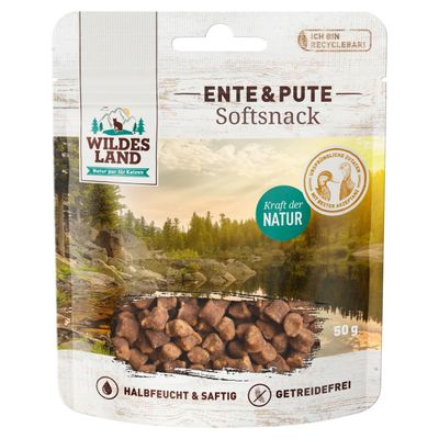 Wildes Land Softsnack Ente & Pute 50 g