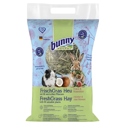 Bunny Nature FrischGras Heu Kokos & Rosenblüte 500 g Bunny Nature FrischGras Heu Kokos & Rosenblüte 500 g