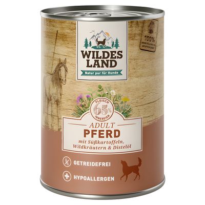 Wildes Land Pferd mit Süßkartoffeln 400 g