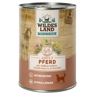 Wildes Land Pferd mit Süßkartoffeln 400 g Wildes Land Pferd mit Süßkartoffeln 400 g