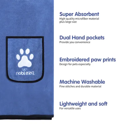 Nobleza Toalla para Perros Toallas Suaves y Duraderas