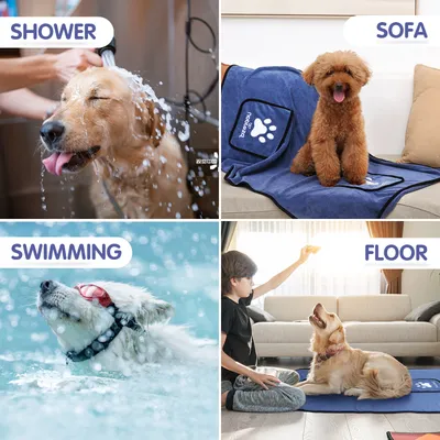 Nobleza Toalla para Perros Toallas Suaves y Duraderas