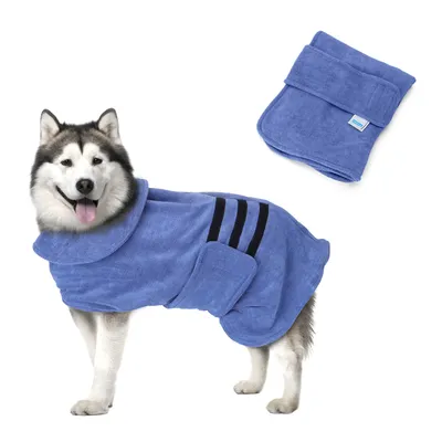 Nobleza Toalla Albornoz para Perros con Velcro
