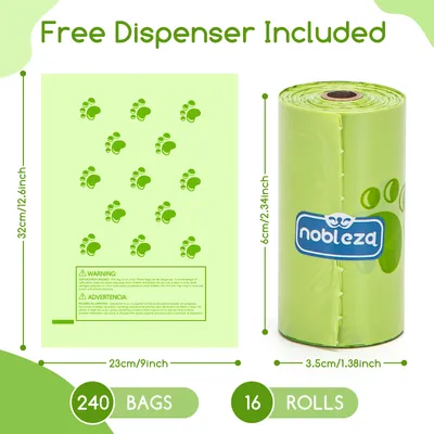 Nobleza Perro Bolsa para excrementos