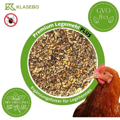 KLASEBO Premium Legemehl PLUS mit Oregano für Legehennen